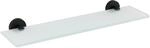 Wenko Glasablage 'Bosio Black' Edelstahl rostfrei, matt 46,5 x 5,5 x 13,5 cm