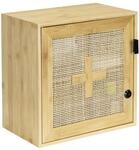 Wenko Medikamentenschrank 'Allegre' Bambus/Rattan abschlie&szlig;bar 30 x 17,8 x 30 cm