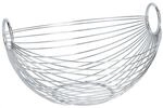 Zeller Obstkorb silberfarben 26 x 16 x 27,5 cm