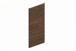 SKAN HOLZ Seitenwand Profilschalung nussbaumfarben 141 x 330 cm