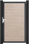 GroJa Einzeltor 'BasicLine' Universal DIN Eichefarben hell/anthrazit 100 x 180 cm