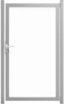 GroJa Einzeltor 'Ambiente' Universal DIN Klarglas/silber 100 x 180 cm