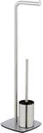 Wenko Stand WC-Garnitur 'Iria' 2-in-1 edelstahlfarben matt