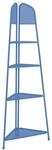 Garden Pleasure Eckregal 'Ekko' Stahl blau 48 x 180 x 48 cm
