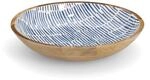 Zeller Schale Mangoholz blau 30 x 6 x 30 cm