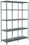 SCHULTE Regalwelt Steck-Grundregal und Anbauregal 200 x 140 x 50 cm, 10 B&ouml;den,