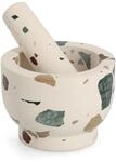 Zeller M&ouml;rser & St&ouml;&szlig;el-Set Terrazzo 12 x 9 x 12 cm