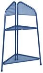 Garden Pleasure Eckregal 'Ekko' Stahl blau 48 x 100 x 48 cm