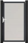 GroJa Einzeltor 'BasicLine' Universal DIN wei&szlig;/anthrazit 100 x 180 cm