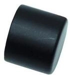 Gardinia Endknopf f&uuml;r Gardinenstange 'Memphis' &Oslash; 16 mm schwarz, 2er-Pack