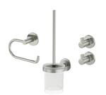 Lenz Badaccessoire-Set 'Noa' nickelfarben 4-teilig