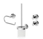 Lenz Badaccessoire-Set 'Vida' chromfarben 4-teilig