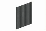SKAN HOLZ Carport-Seitenwand Deckelschalung schiefergrau 230 x 330 cm