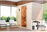 Weka Massivholz-Sauna 'Valida 2' mit 4,5 kW OS-Ofenset, Steuerung, Glast&uuml;r 187...