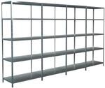 SCHULTE Regalwelt Steck-Grundregal und 3 Anbauregale 200 x 400 x 50 cm, 20...