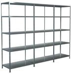 SCHULTE Regalwelt Steck-Grundregal und 2 Anbauregale 200 x 300 x 50 cm, 15 B&ouml;den,