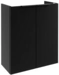 Fackelmann Waschbeckenunterschrank 'SBC' schwarz matt 52 x 60 x 24 cm