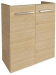 Fackelmann Waschbeckenunterschrank 'SBC' braun matt 52 x 60 x 24,3 cm