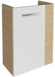 Fackelmann Waschbeckenunterschrank 'SBC' braun, wei&szlig; gl&auml;nzend 44 x 60 x 24,3 cm