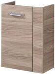 Fackelmann Waschbeckenunterschrank 'SBC' braun matt 44 x 60 x 24,3 cm links