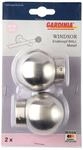 Gardinia Endknopf 'Windsor' silber &Oslash; 25 mm 2 St&uuml;ck