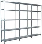 SCHULTE Regalwelt Steck-Grundregal und 2 Anbauregale 200 x 300 x 35 cm, 15...