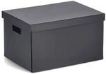 Zeller Aufbewahrungsbox schwarz 25 x 20 x 35 cm