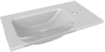 Fackelmann Handwaschbecken eckig 'SBC' Glas wei&szlig; 45 x 25 x 10 cm