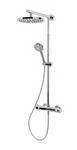 Schulte Duschsystem 'DuschMaster Rain' mit Thermostat, rund, 155 cm