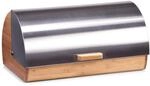 Zeller Brotkasten silberfarben 38,5 x 18,5 x 25 cm