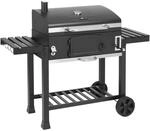 El Fuego Holzkohlegrill 'Ontario XXL' schwarz 141,5 x 114 x 61,3 cm