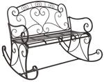 Garden Pleasure Schaukelbank 'Dares' 2-Sitzer Stahl 110 x 94 x 101 cm