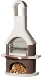 Buschbeck Grillkamin 'St. Moritz' wei&szlig;/braun 110 x 203 x 65 cm
