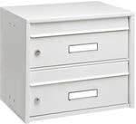 Burg-W&auml;chter Briefkasten 'Dual Front 821 W' wei&szlig; 40,7 x 36 x 29,2 cm