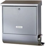 Burg-W&auml;chter Briefkasten 'Nordland 20867 NI' edelstahlfarben 38 x 42,5 x 11,5 cm