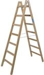 Krause Sprossenstehleiter 'Stabilo' Holz 2 x 7 Stufen