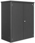 Biohort Ger&auml;teschrank 2, 150 x 83 cm Dunkelgrau metallic