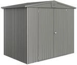 Biohort Ger&auml;tehaus 'Europa 3' 244 x 156 cm Quarzgrau metallic