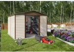 Yardmaster Metallger&auml;tehaus 'Brandenburg 1012TBSL' taupe 303 x 376 x 224 cm