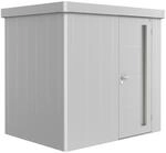 Biohort Ger&auml;tehaus 'Neo 1B' silber-metallic 236 x 180 cm mit Standardt&uuml;r