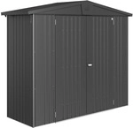 Biohort Ger&auml;tehaus 'Europa' Gr. 2A dunkelgrau Doppelt&uuml;r 244 x 84 x 203 cm