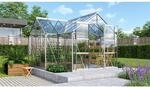 Vitavia Gew&auml;chshaus 'Sirius Orangerie' 381 x 381 cm mit 3 mm Sicherheitsglas silbern