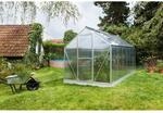 Vitavia Gew&auml;chshaus 'Triton 7500' 198 x 377 cm mit 4 mm Hohlkammerplatten silbern