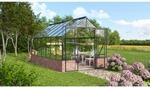 Vitavia Gew&auml;chshaus 'Cassandra 11500' 256 x 449 cm mit 3 mm Sicherheitsglas schwarz