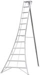 Niwaki 3-Holm-Gartenleiter Aluminium silbern 187 x 248 x 337 cm