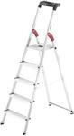 Hailo Stehleiter 'L60 StandardLine' 5 Stufen, silbern 182 cm