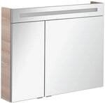 Fackelmann LED-Spiegelschrank 'B.Clever' braun 90 x 70,6 x 15,8 cm