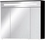 Fackelmann LED-Spiegelschrank 'Kara' anthrazit, wei&szlig; matt 79,5 x 70 x 22,5 cm