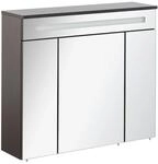 Fackelmann LED-Spiegelschrank 'Kara' anthrazit matt 79,5 x 70 x 22,5cm
