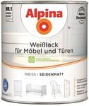 Alpina Wei&szlig;lack f&uuml;r M&ouml;bel und T&uuml;ren seidenmatt 2 l